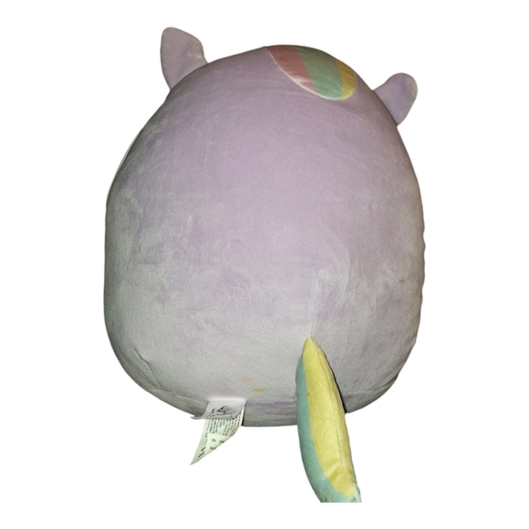 Squishmallow unicorn with capital "D" NWT Purple - Picture 3 of 3